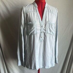 MM63 Dynamite denim look long sleeve with two front pockets